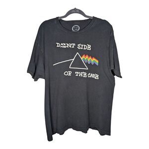 Pink Floyd T Shirt Mens Size XL Black Don't Side of‎ the Care Novelty Joke